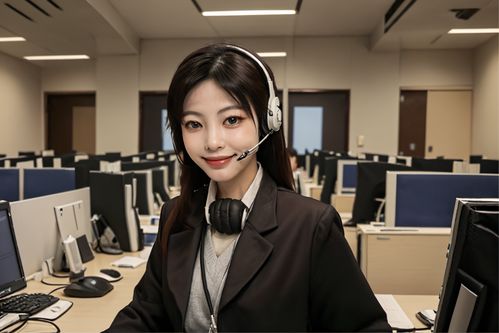 上班族女性客服人物肖像摄影图 摄影图 下载至来源处